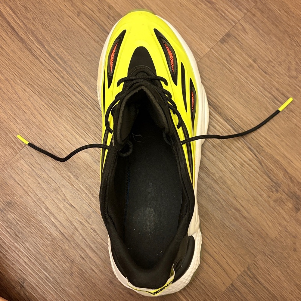 Adidas Originals Ozweego Mens Shoes – Neon Green/Black – Size 8 - Picture 5 of 6